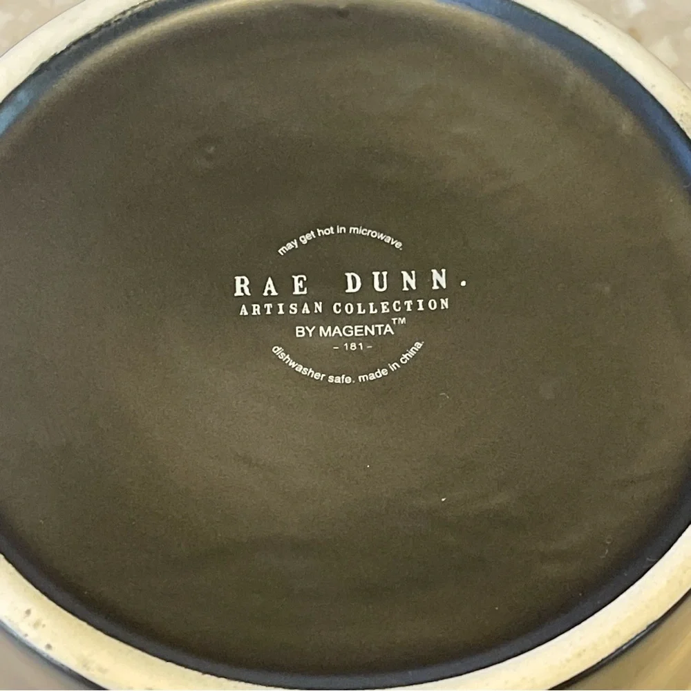 Rae Dunn BOO Pet Bowl 6”